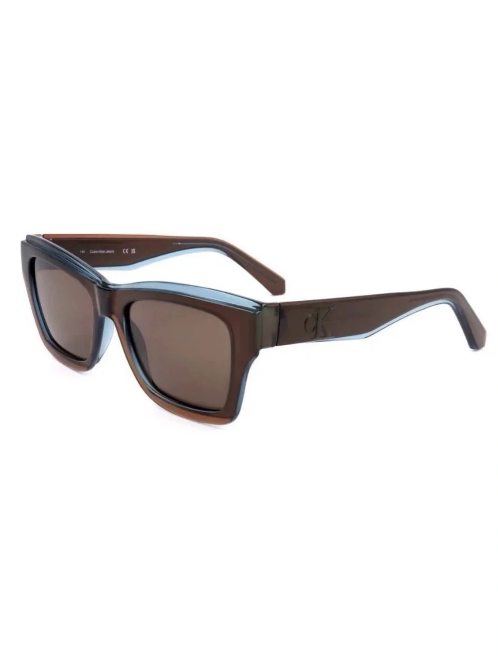 NEW Calvin Klein Jeans CKJ24609S Taupe Square Sunglasses 53mm – New with Case
